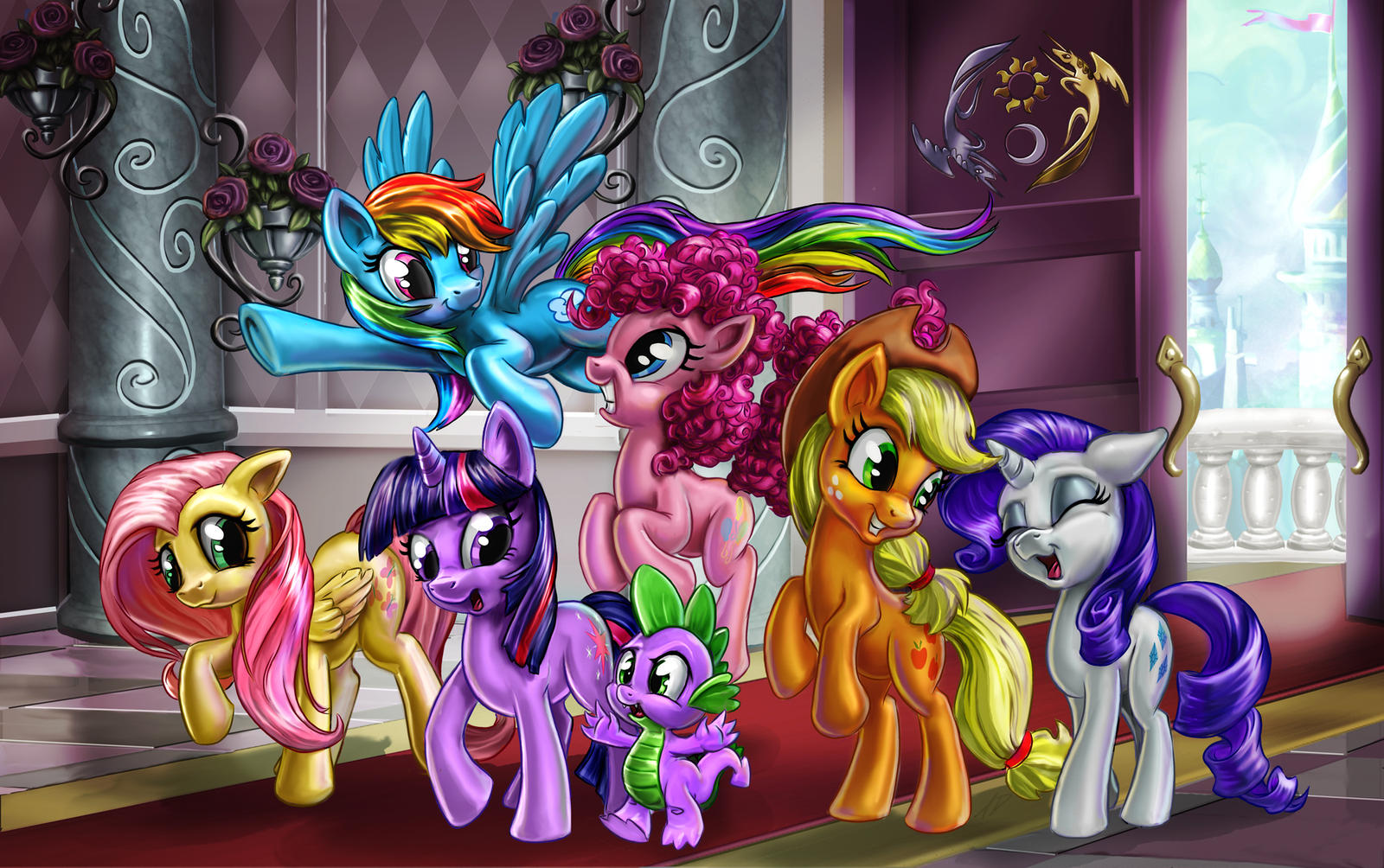 Pony art of the non diabetic variety.  - Page 2 Shiny__happy__candy_colored_heroes_by_harwicks_art-d6d0qgj