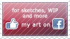 Facebook Art Page Stamp by HonHon