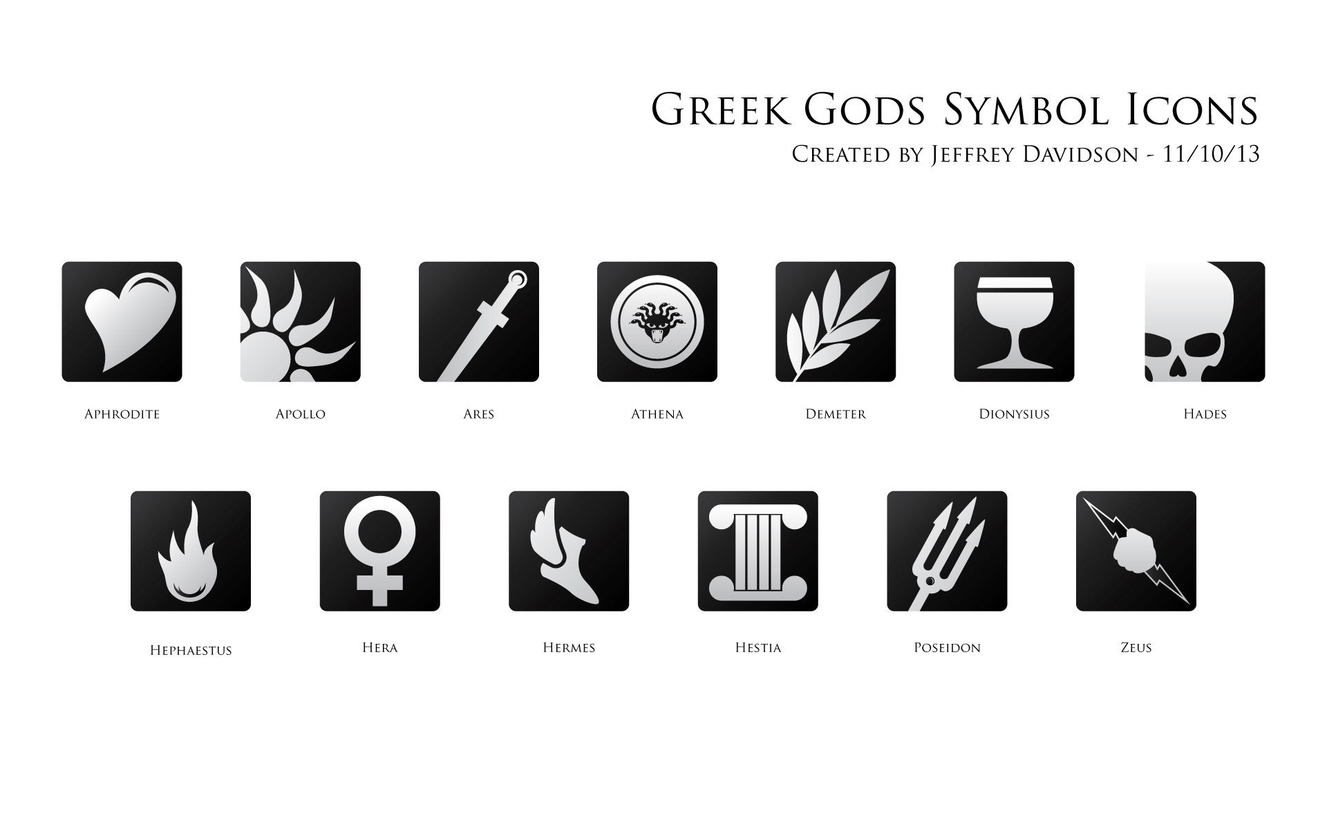 Greek Gods Symbol Icons by JeffreyDavidson23 on DeviantArt