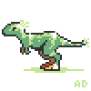 8-bit-T-Rex by e-pona