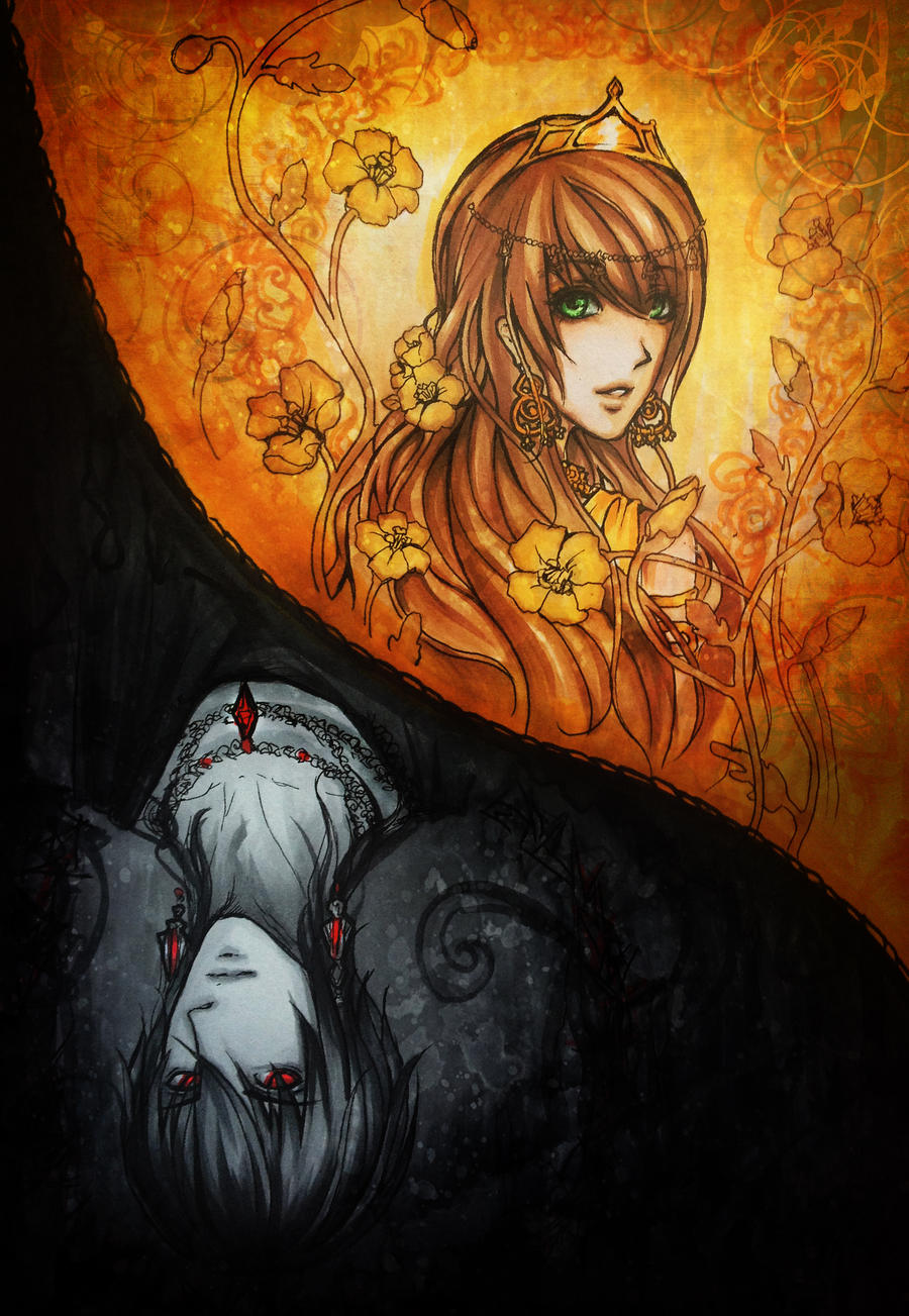 Hades and Persephone -copic sketch- by Fluorescence911 on ...
 Persephone And Hades Anime