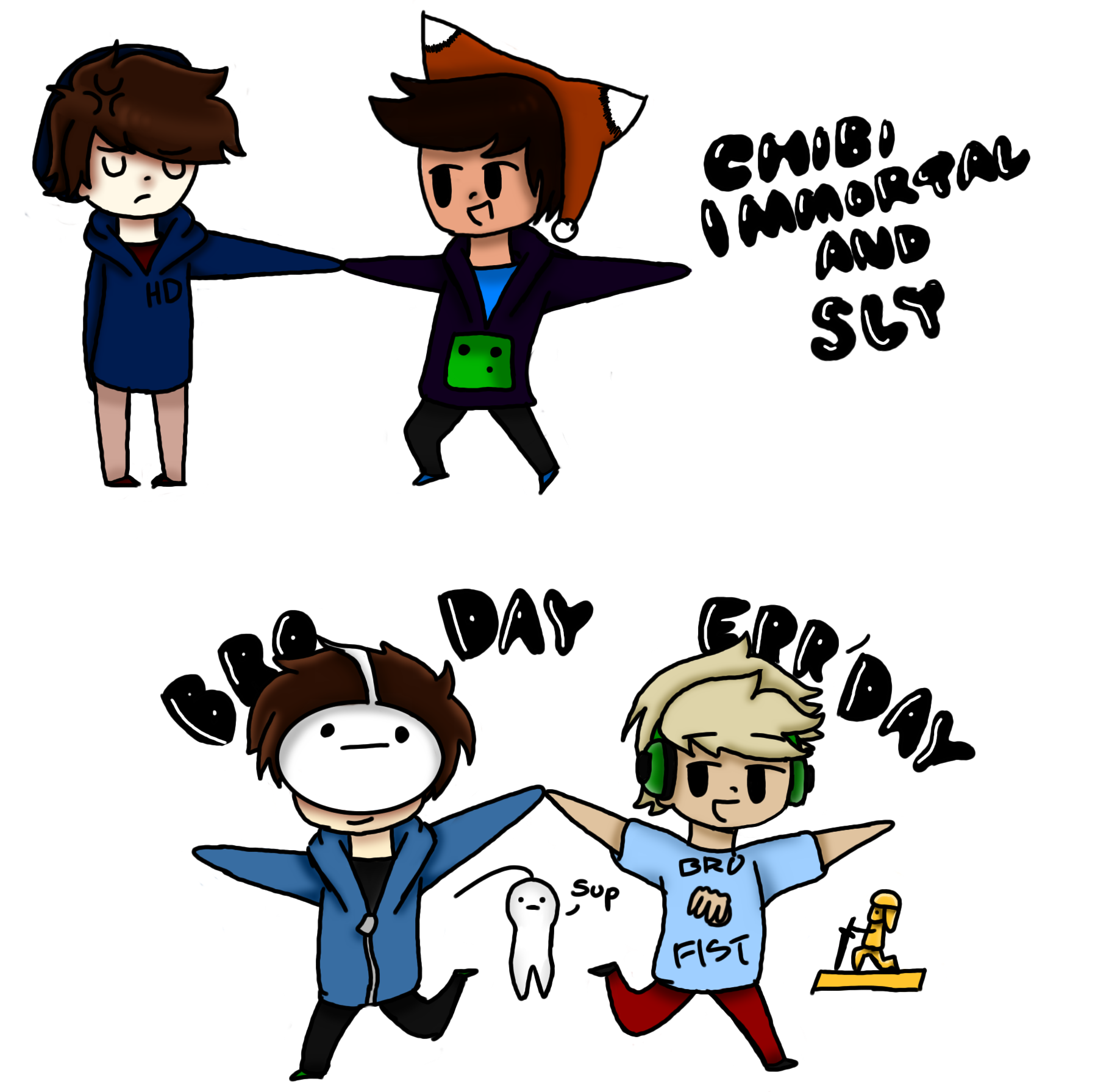 ImmortalHD, Slyfox, Pewdie, and Cry by Supern00b49 on ...